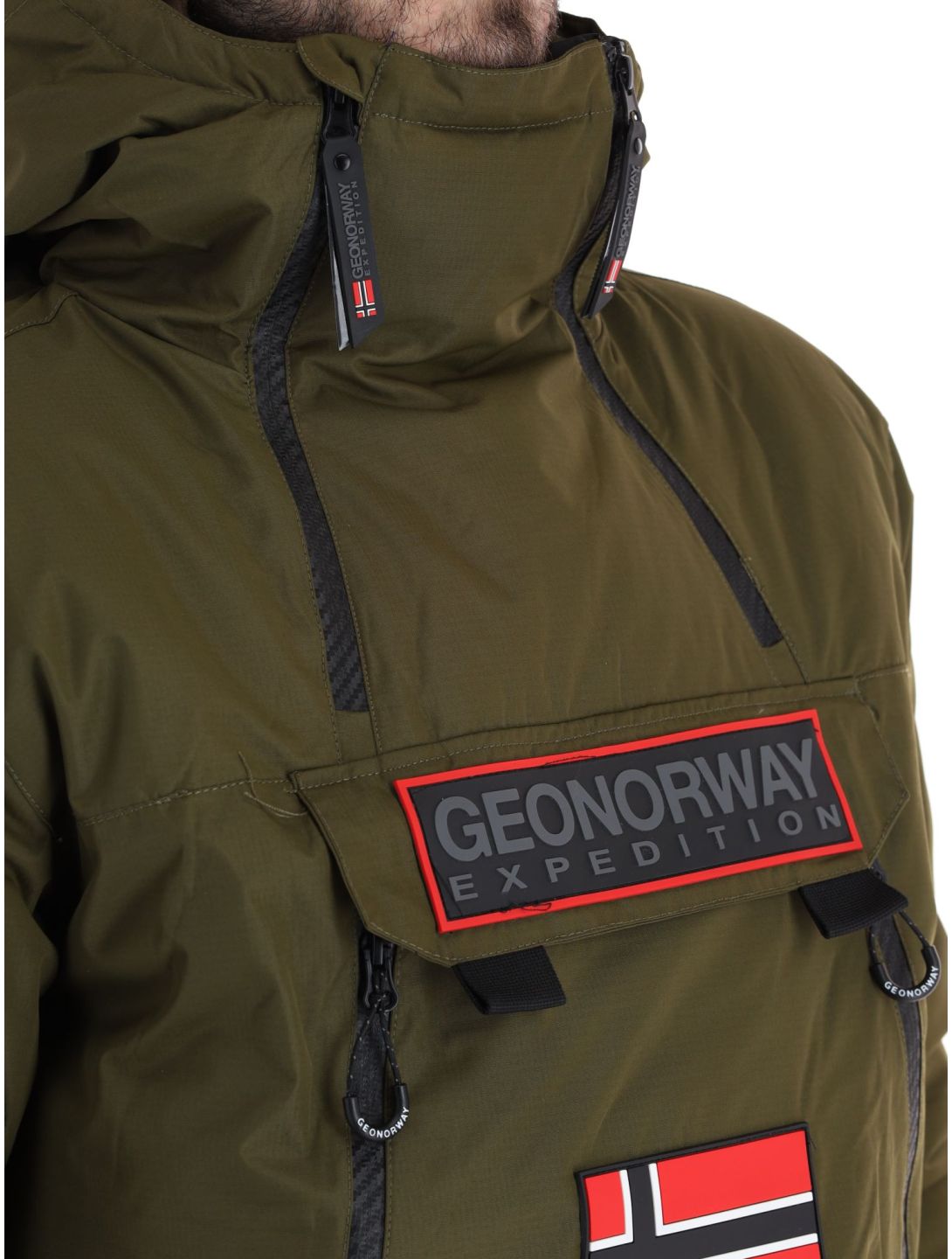 Geographical Norway, Benyamine veste de ski hommes Kaki vert 