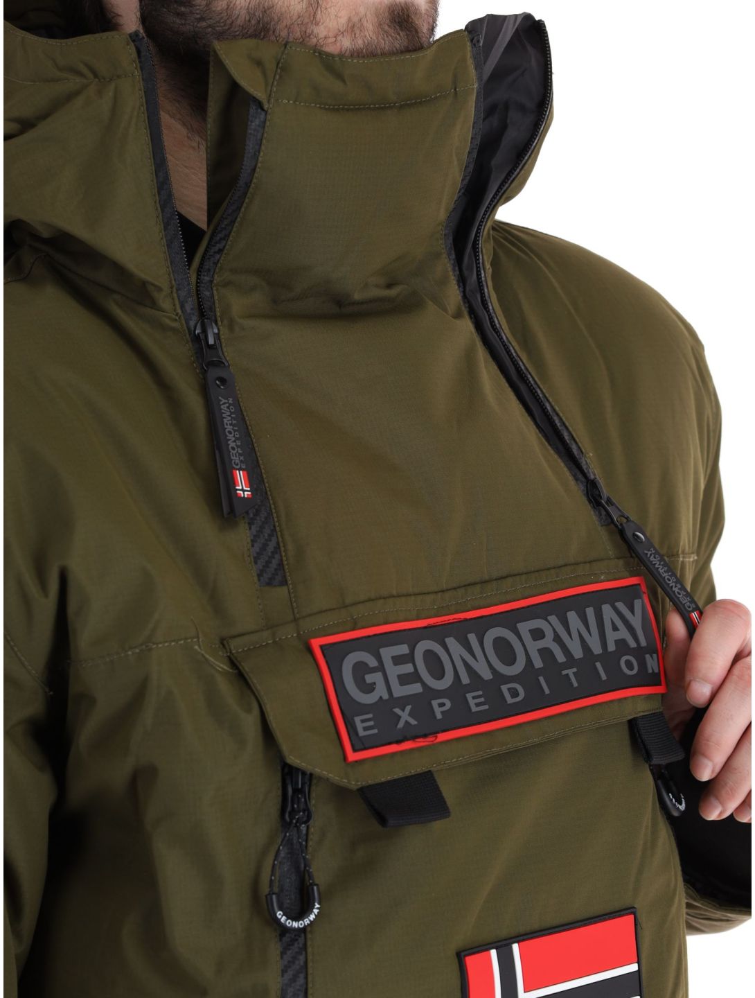 Geographical Norway, Benyamine veste de ski hommes Kaki vert 