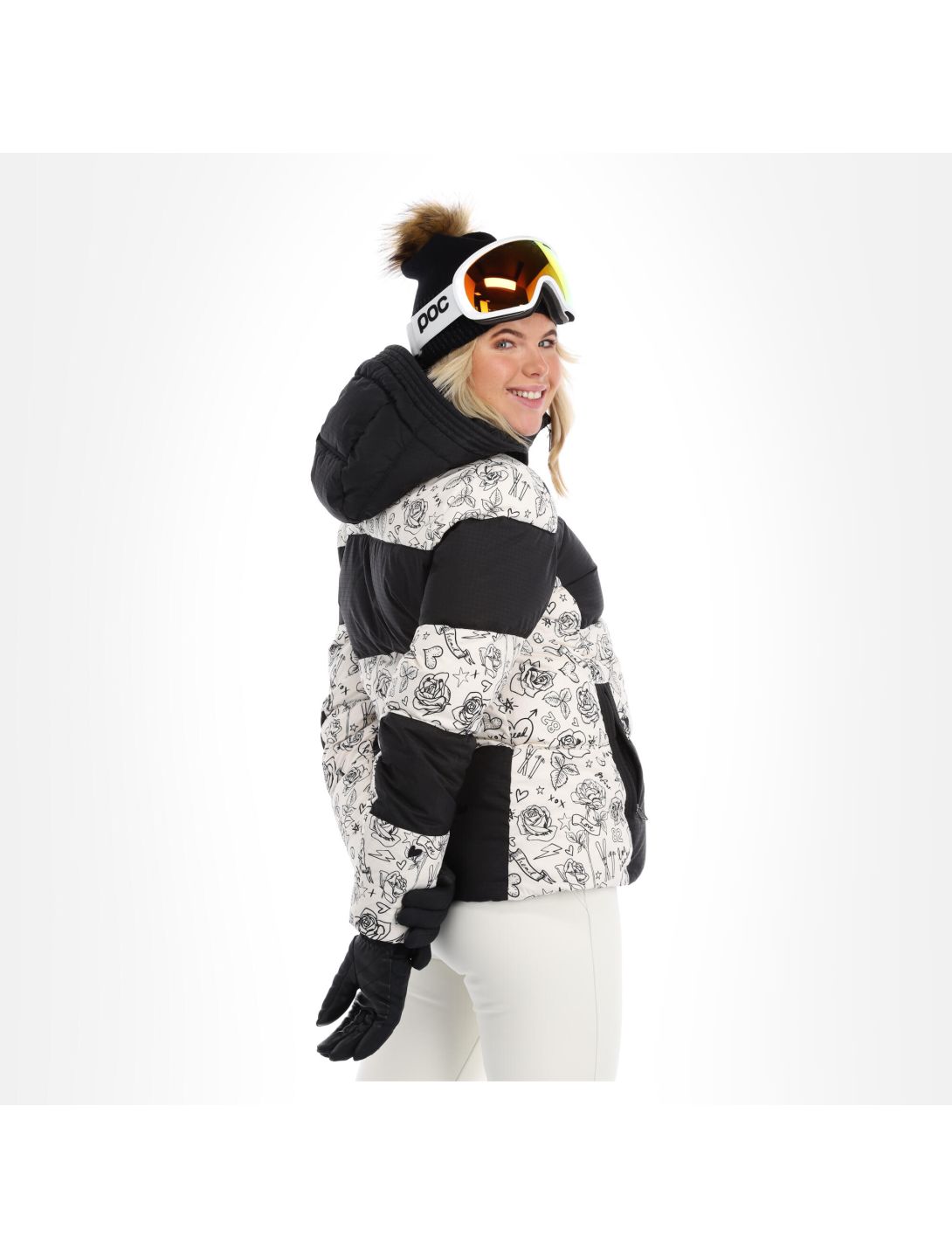 Head, Ashley veste de ski femmes legacy print ivory blanc 