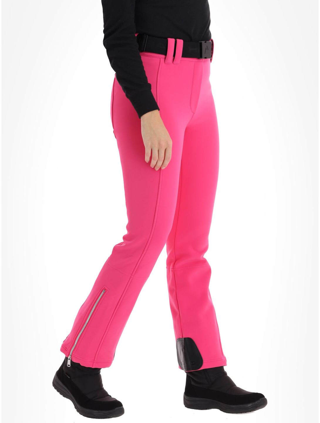 Head, Jet pantalon de ski en softshell femmes Fuschia Pink rose 