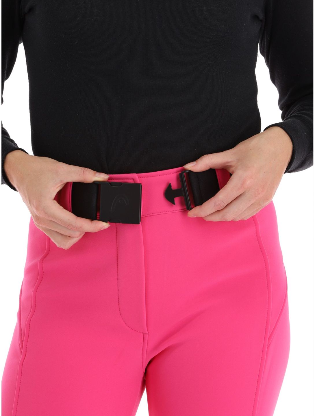 Head, Jet pantalon de ski en softshell femmes Fuschia Pink rose 