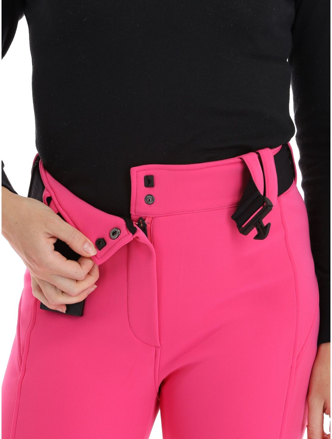 Head, Jet pantalon de ski en softshell femmes Fuschia Pink rose 