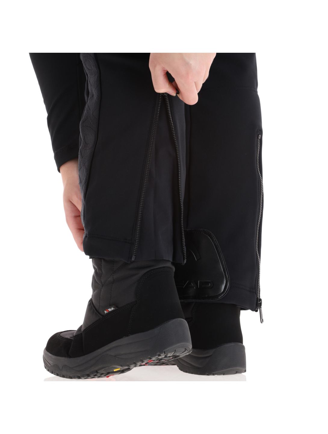 Head, Jet Bib pantalon de ski en softshell BIB model femmes Black noir 