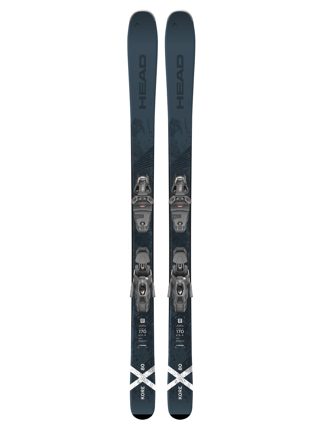 Head, Kore X 80 + PRW 11 GW (2024-2025) skis unisexe Black 