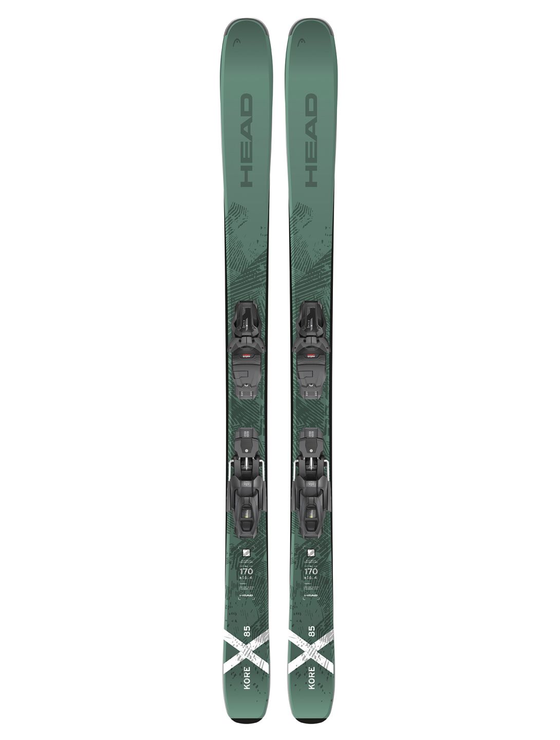 Head, Kore X 85 + PRW 11 GW skis unisexe Green 