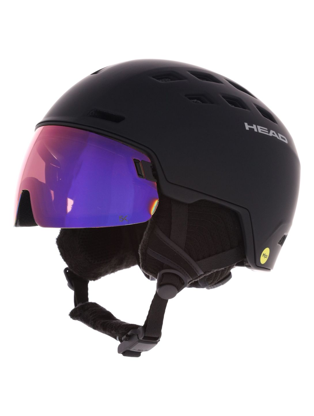 Head, Radar 5K MIPS casque de ski avec visière unisexe Black noir 