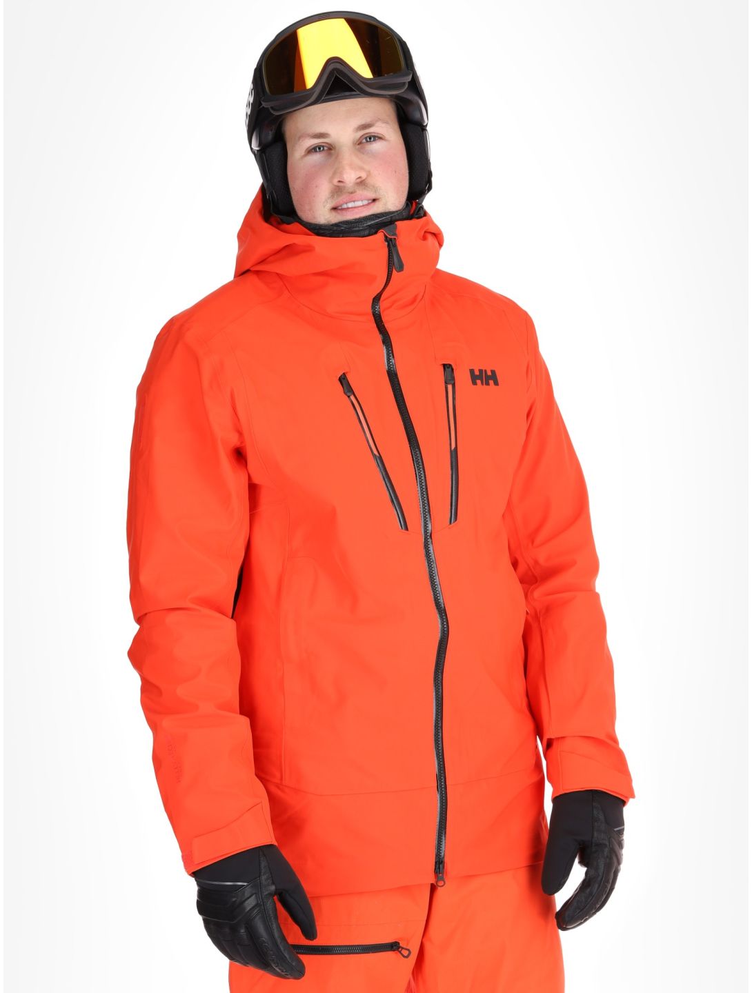 Helly Hansen, Alpha 3L Long Shell veste de ski à coque dure hommes Cherry Tomato orange 