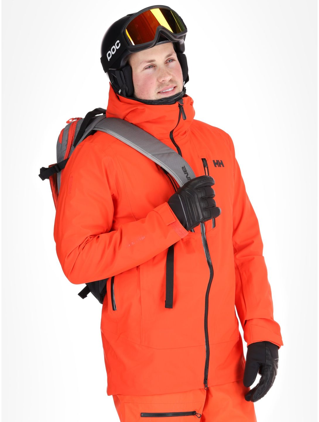 Helly Hansen, Alpha 3L Long Shell veste de ski à coque dure hommes Cherry Tomato orange 