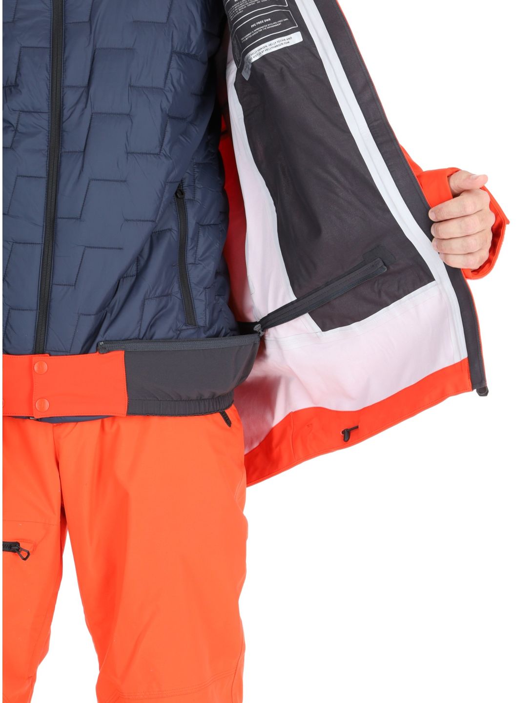 Helly Hansen, Alpha 3L Long Shell veste de ski à coque dure hommes Cherry Tomato orange 