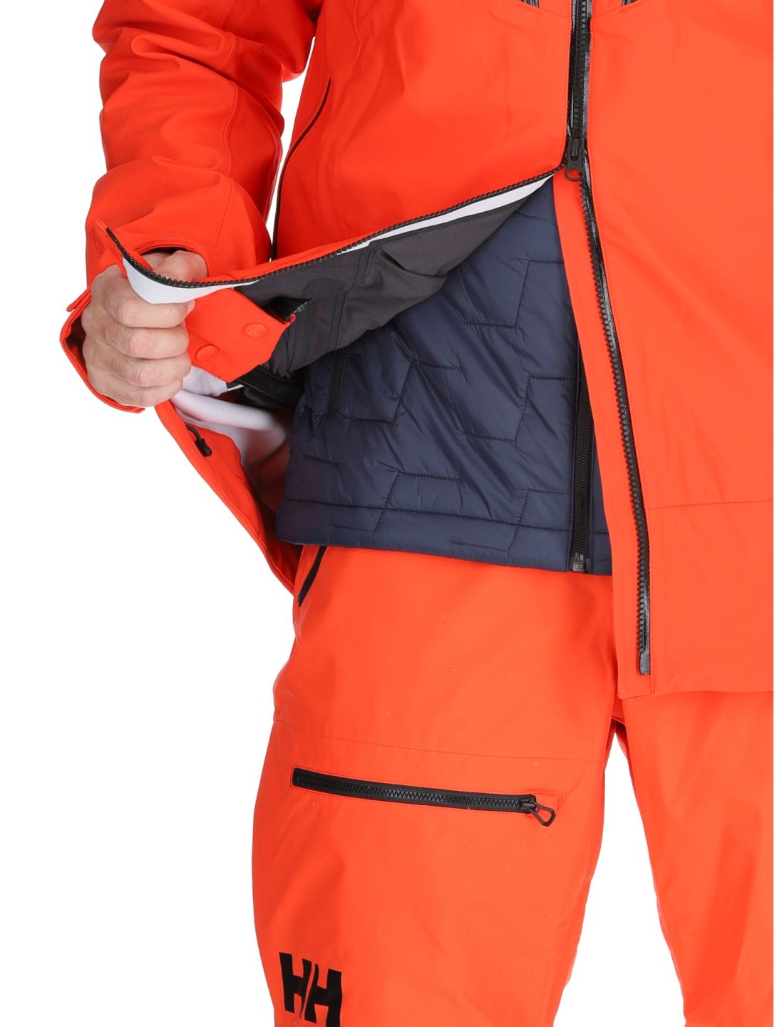 Helly Hansen, Alpha 3L Long Shell veste de ski à coque dure hommes Cherry Tomato orange 