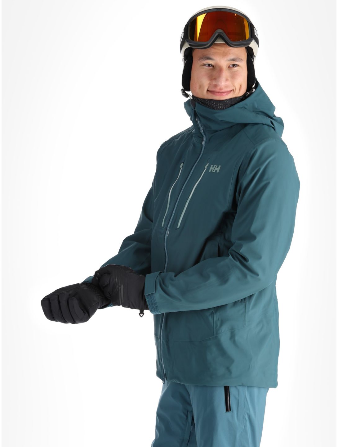 Helly Hansen, Alpha 3L Long Shell veste de ski à coque dure hommes Dark Creek vert 