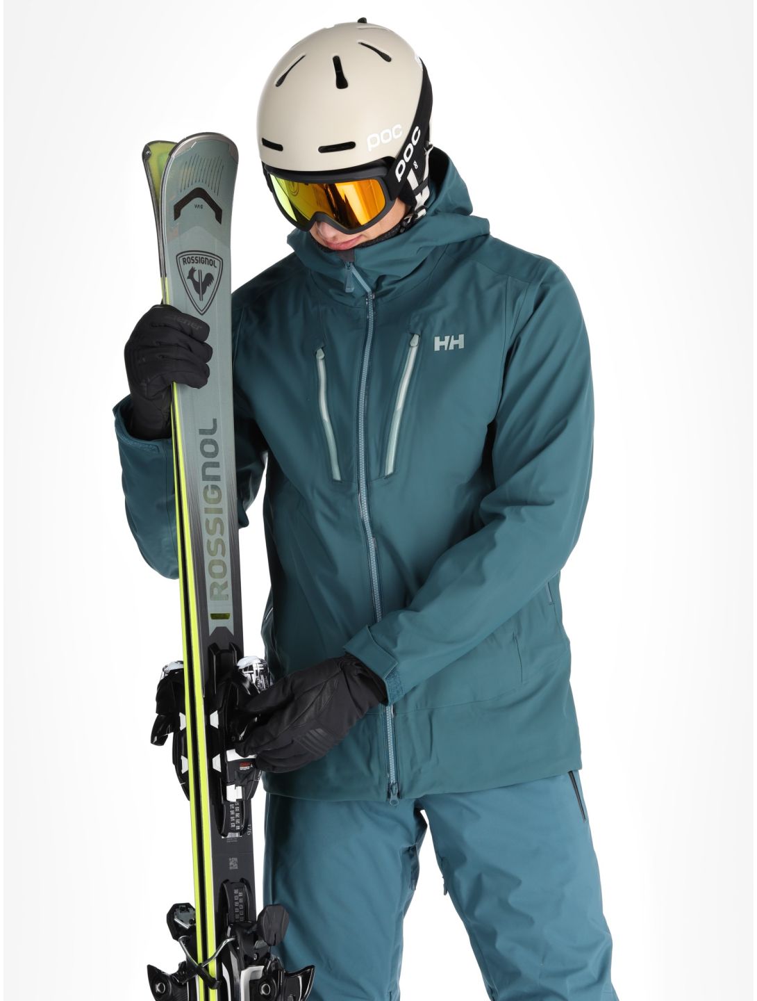 Helly Hansen, Alpha 3L Long Shell veste de ski à coque dure hommes Dark Creek vert 