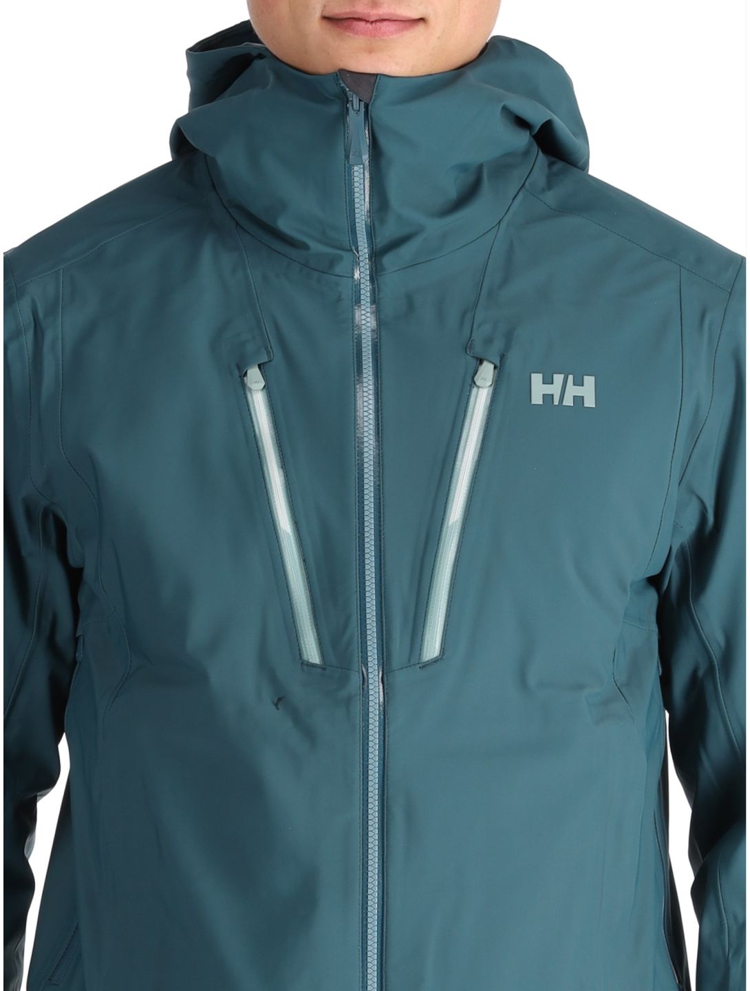 Helly Hansen, Alpha 3L Long Shell veste de ski à coque dure hommes Dark Creek vert 