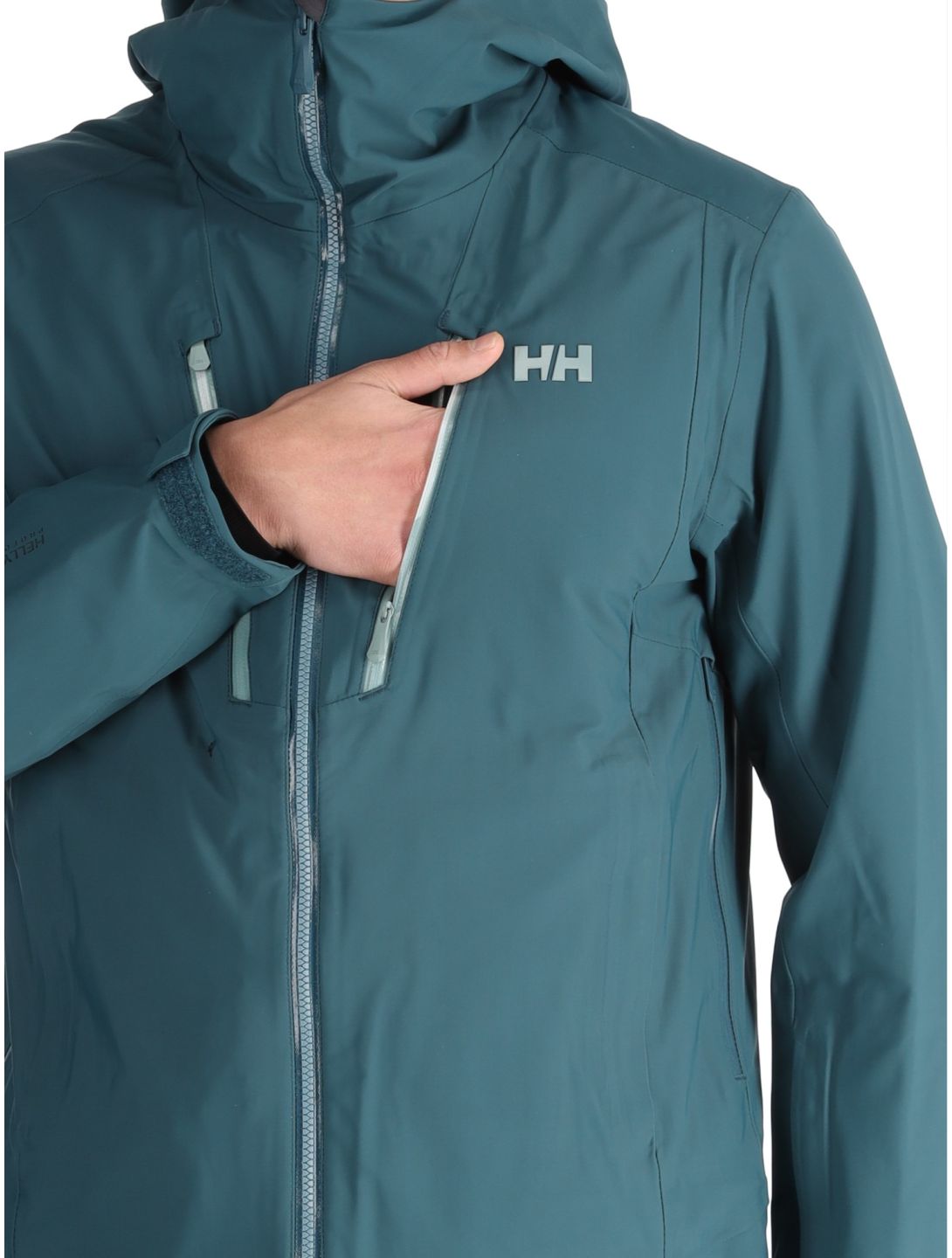 Helly Hansen, Alpha 3L Long Shell veste de ski à coque dure hommes Dark Creek vert 