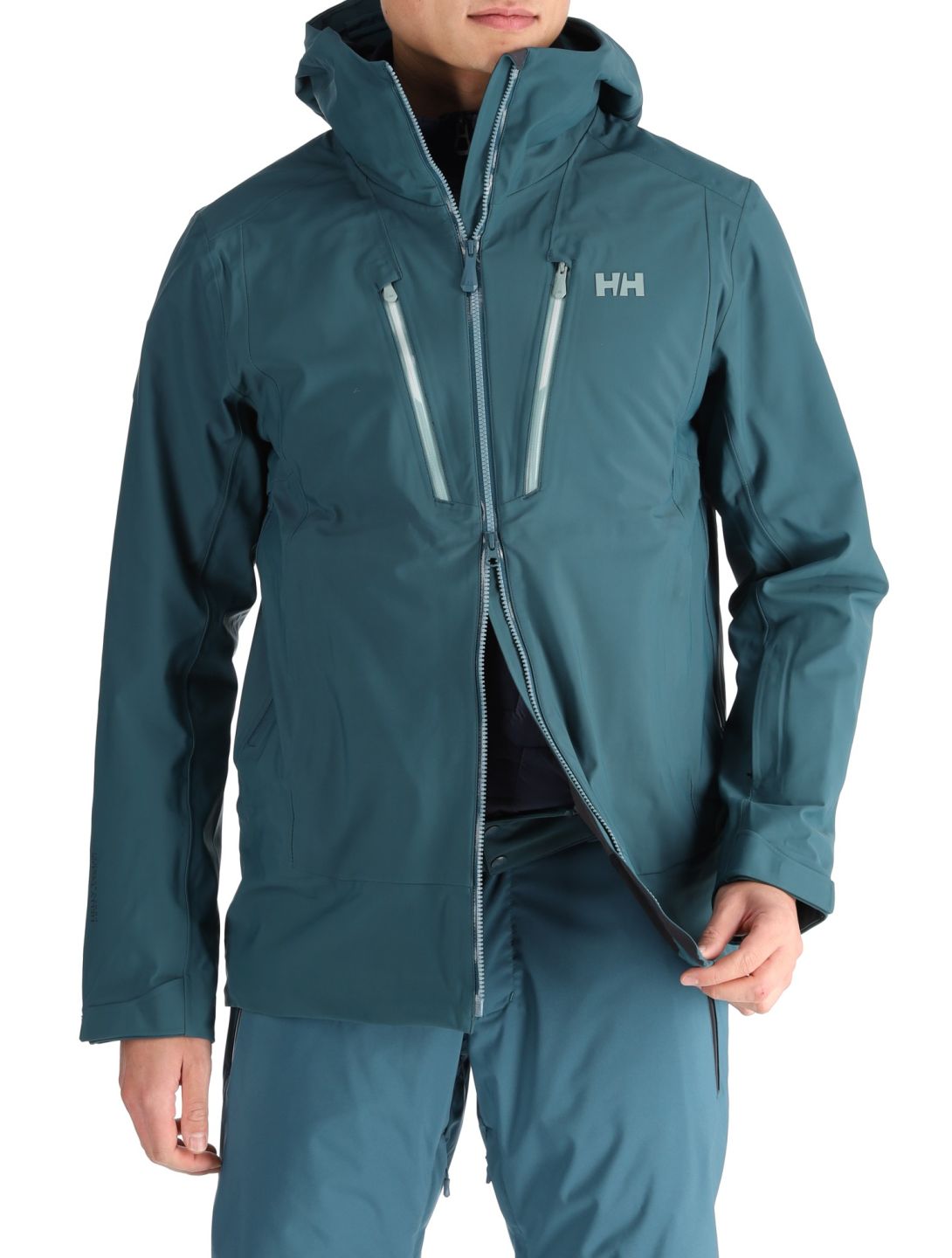 Helly Hansen, Alpha 3L Long Shell veste de ski à coque dure hommes Dark Creek vert 