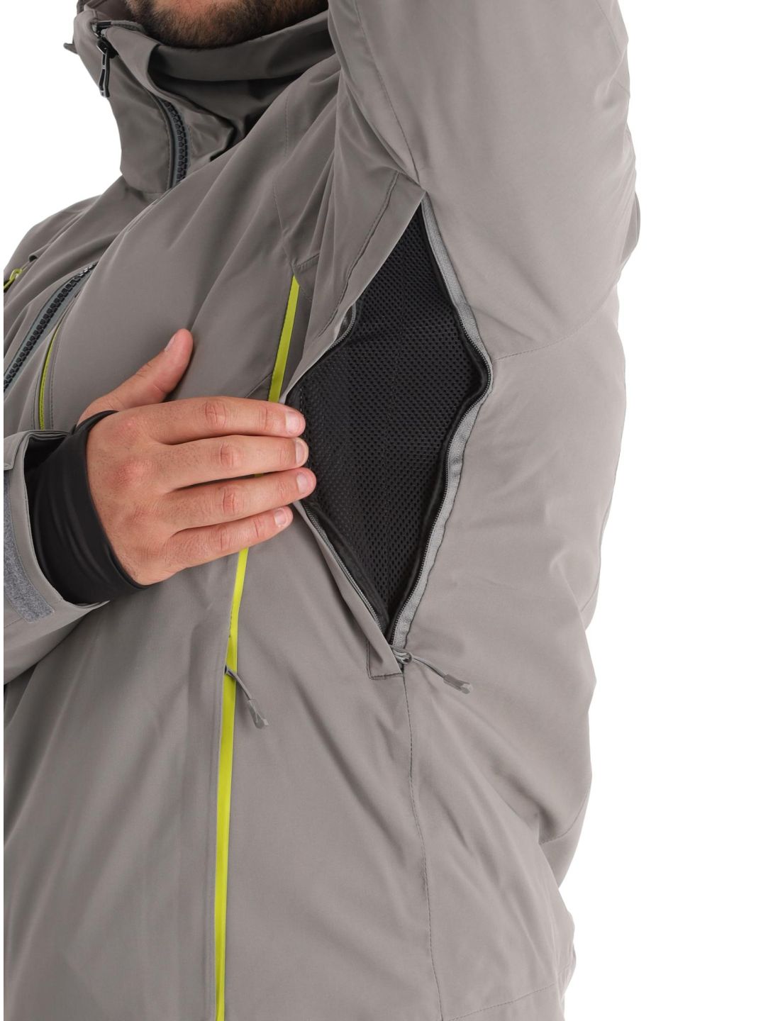 Helly Hansen, Alpha 4.0 veste de ski hommes Concrete gris 