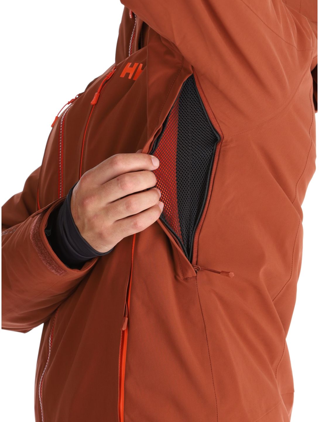 Helly Hansen, Alpha 4.0 veste de ski hommes Iron Oxide brun 