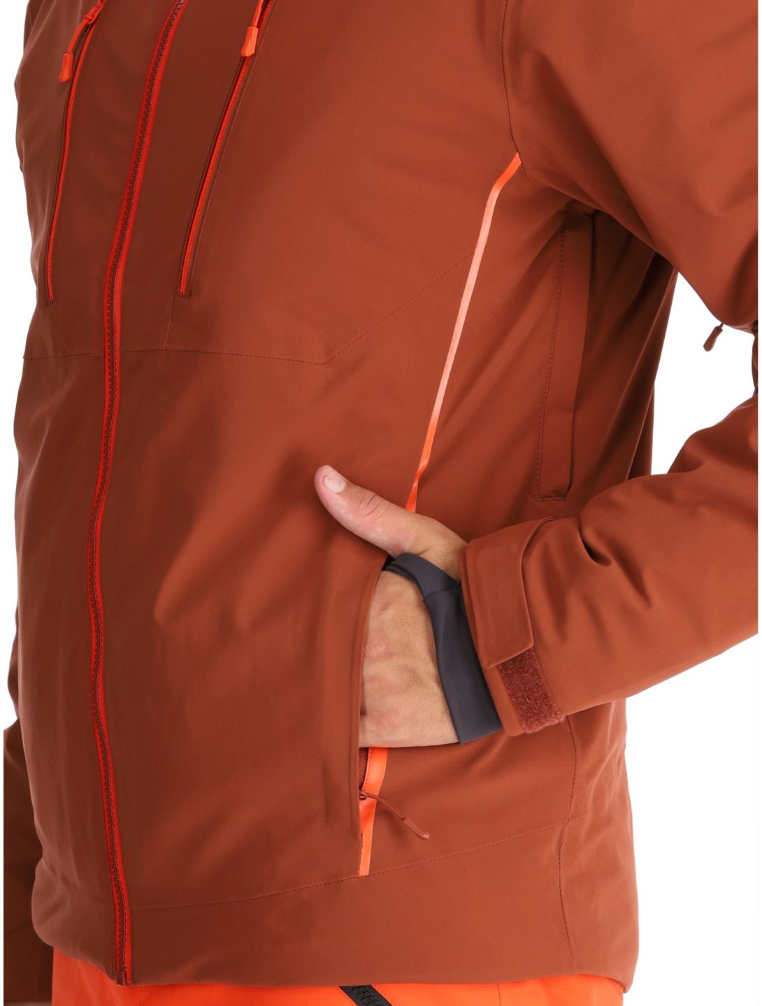 Helly Hansen, Alpha 4.0 veste de ski hommes Iron Oxide brun 