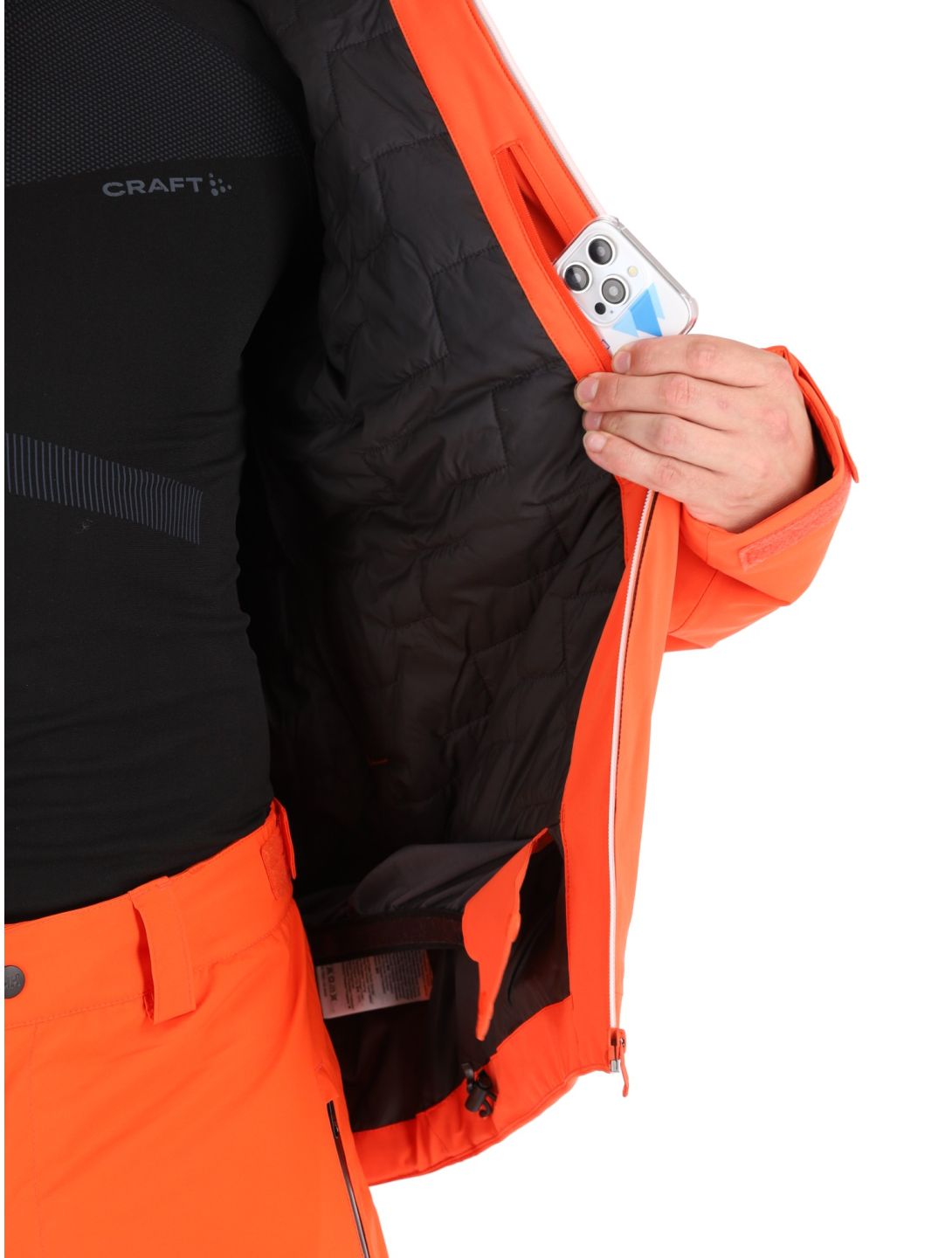 Helly Hansen, Alpha Lifaloft veste de ski hommes Cherry Tomato orange 