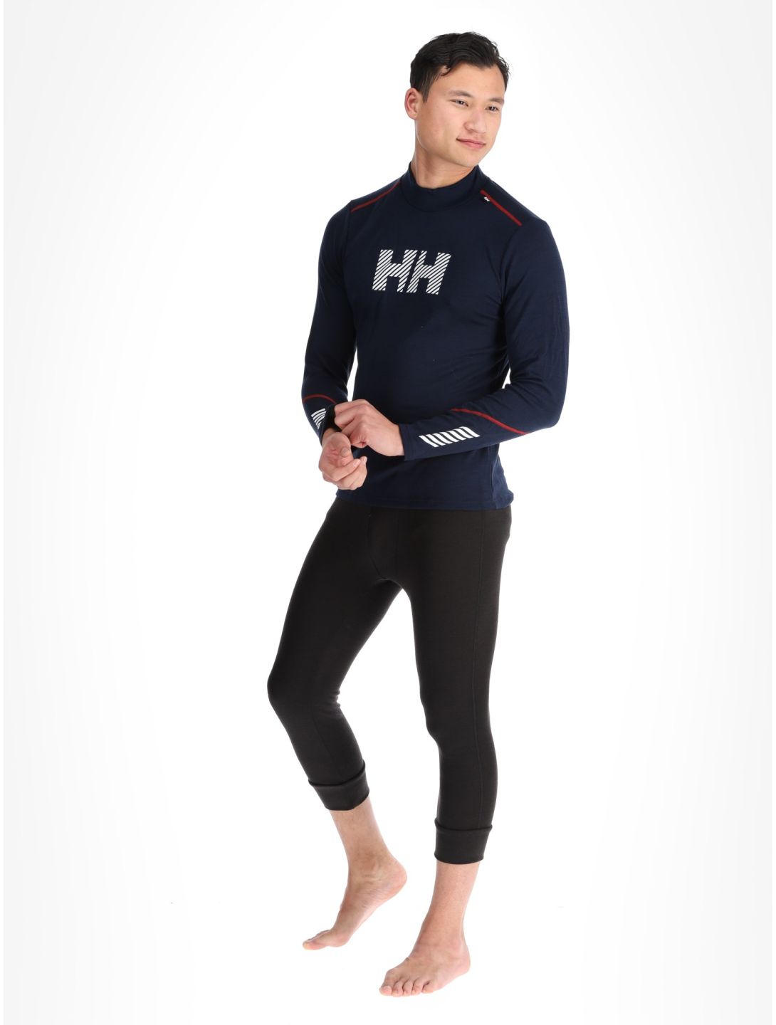 Helly Hansen, Lifa Merino Midw Logo chemise thermo hommes Navy bleu 