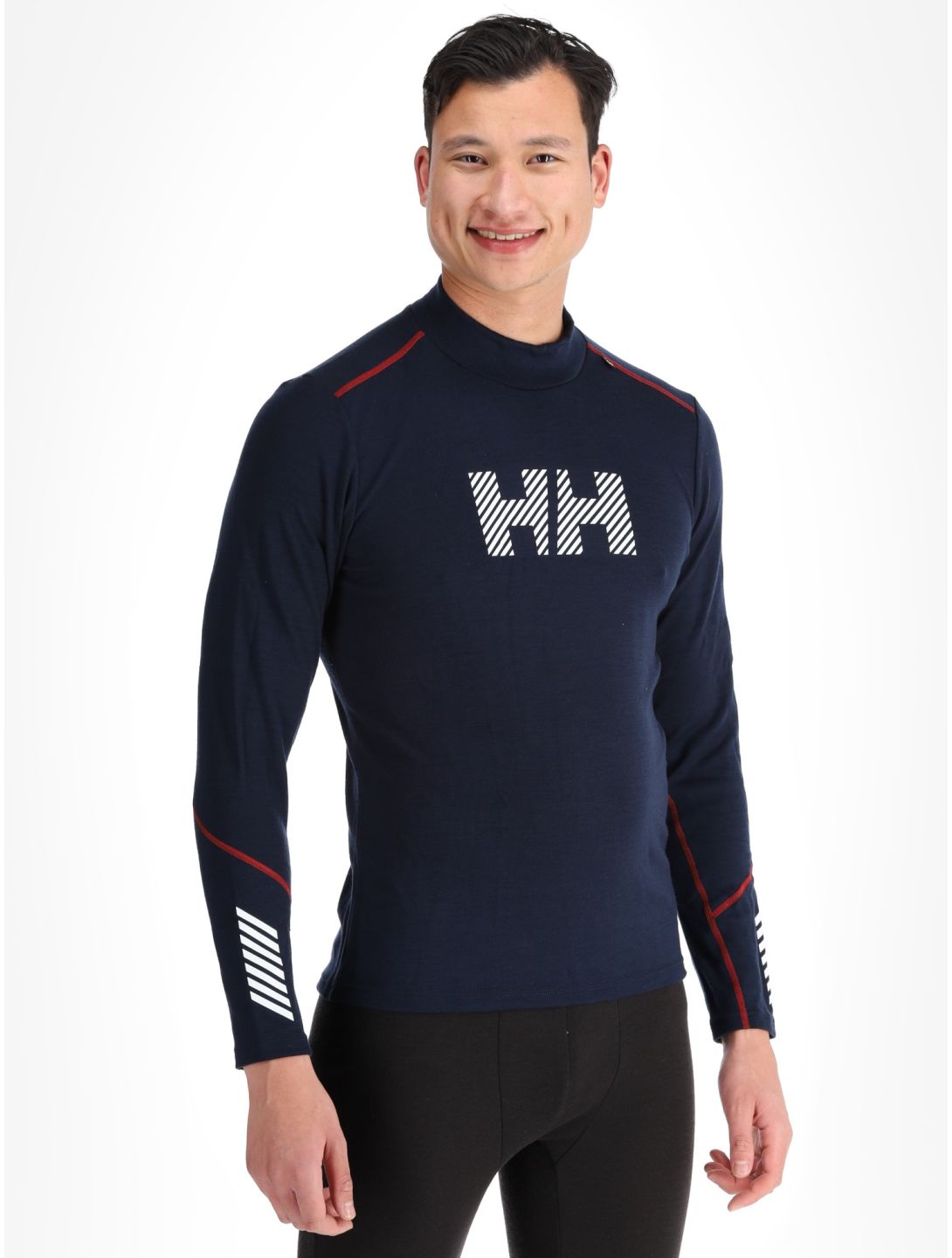 Helly Hansen, Lifa Merino Midw Logo chemise thermo hommes Navy bleu 