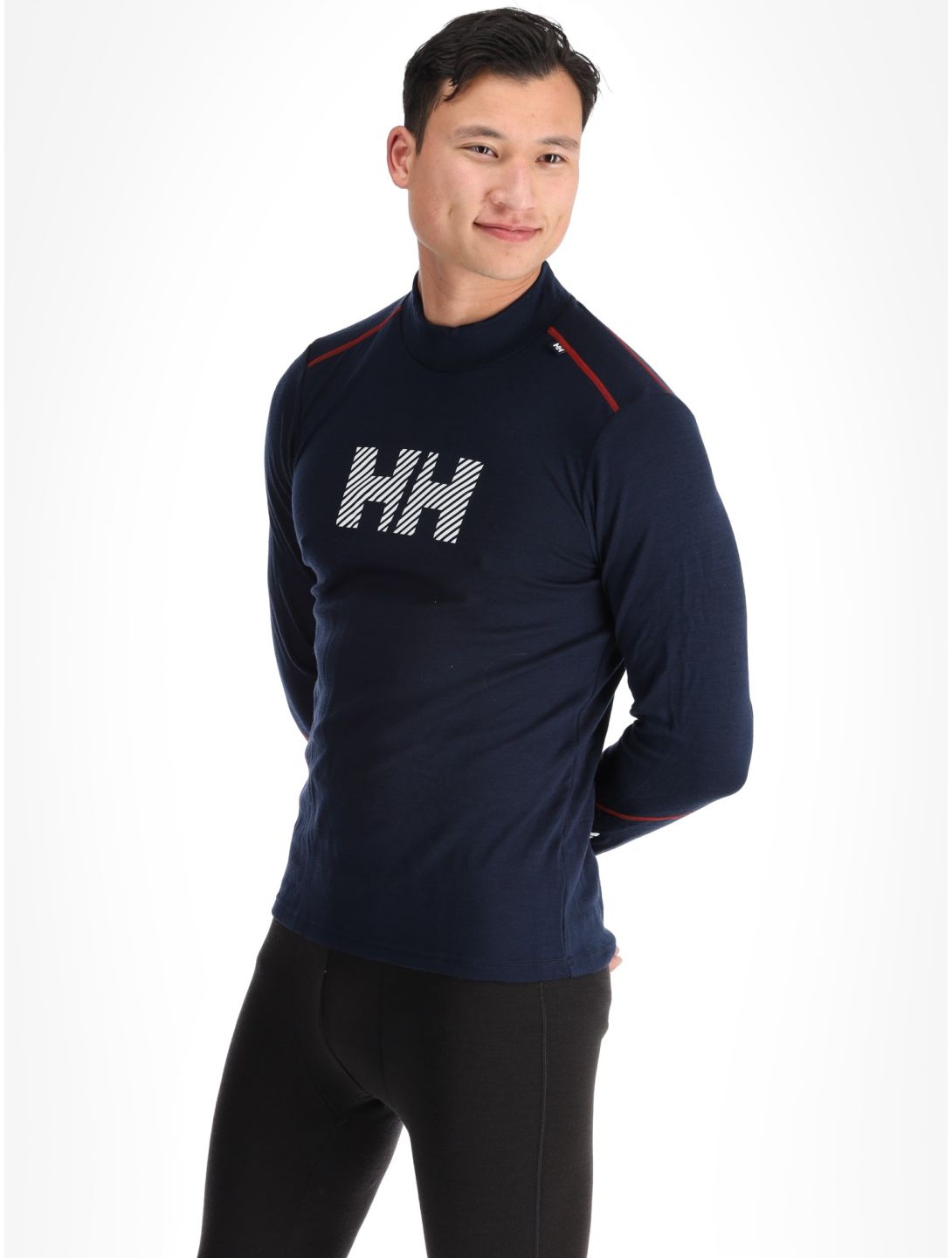 Helly Hansen, Lifa Merino Midw Logo chemise thermo hommes Navy bleu 