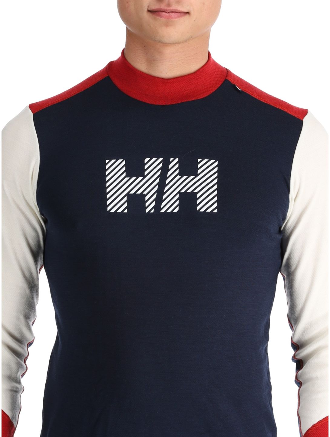 Helly Hansen, Lifa Merino Midw Logo chemise thermo hommes Offwhite blanc 