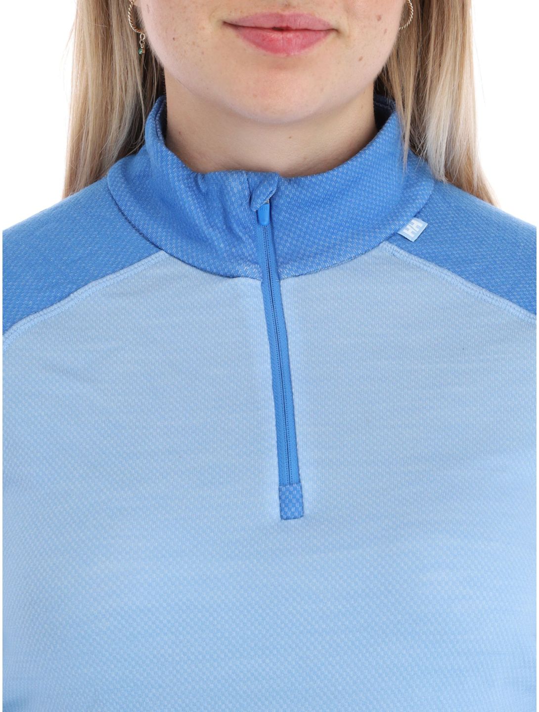 Helly Hansen, W Lifa Merino Midweight 1/2 Zip pull de ski femmes Bright Blue bleu 