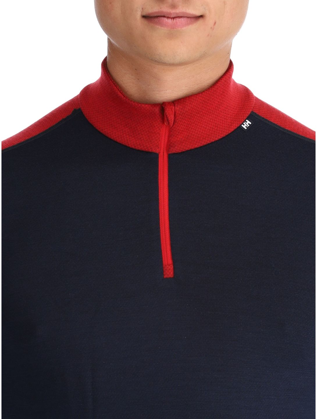 Helly Hansen, Lifa Merino Midweight 1/2 Zip pull de ski hommes Navy bleu 