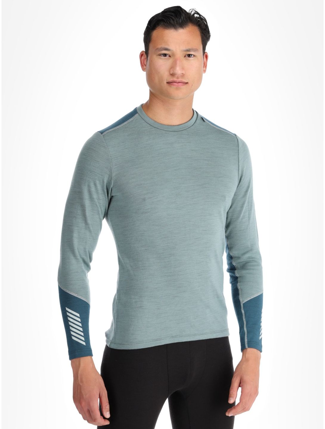 Helly Hansen, Lifa Merino Midweight Crew chemise thermo hommes Cactus vert 