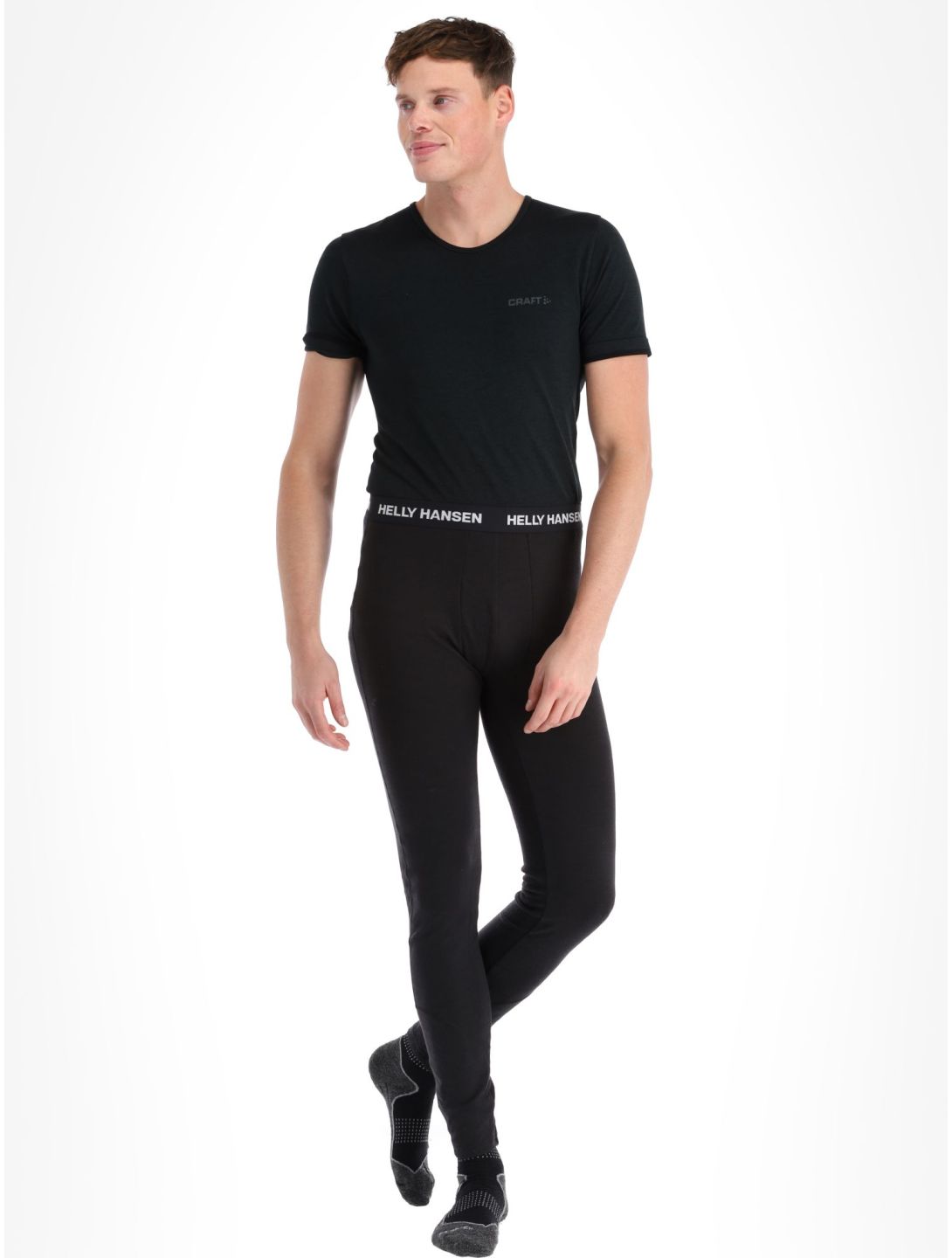 Helly Hansen, Lifa Merino Midweight pantalon thermique hommes Black noir 