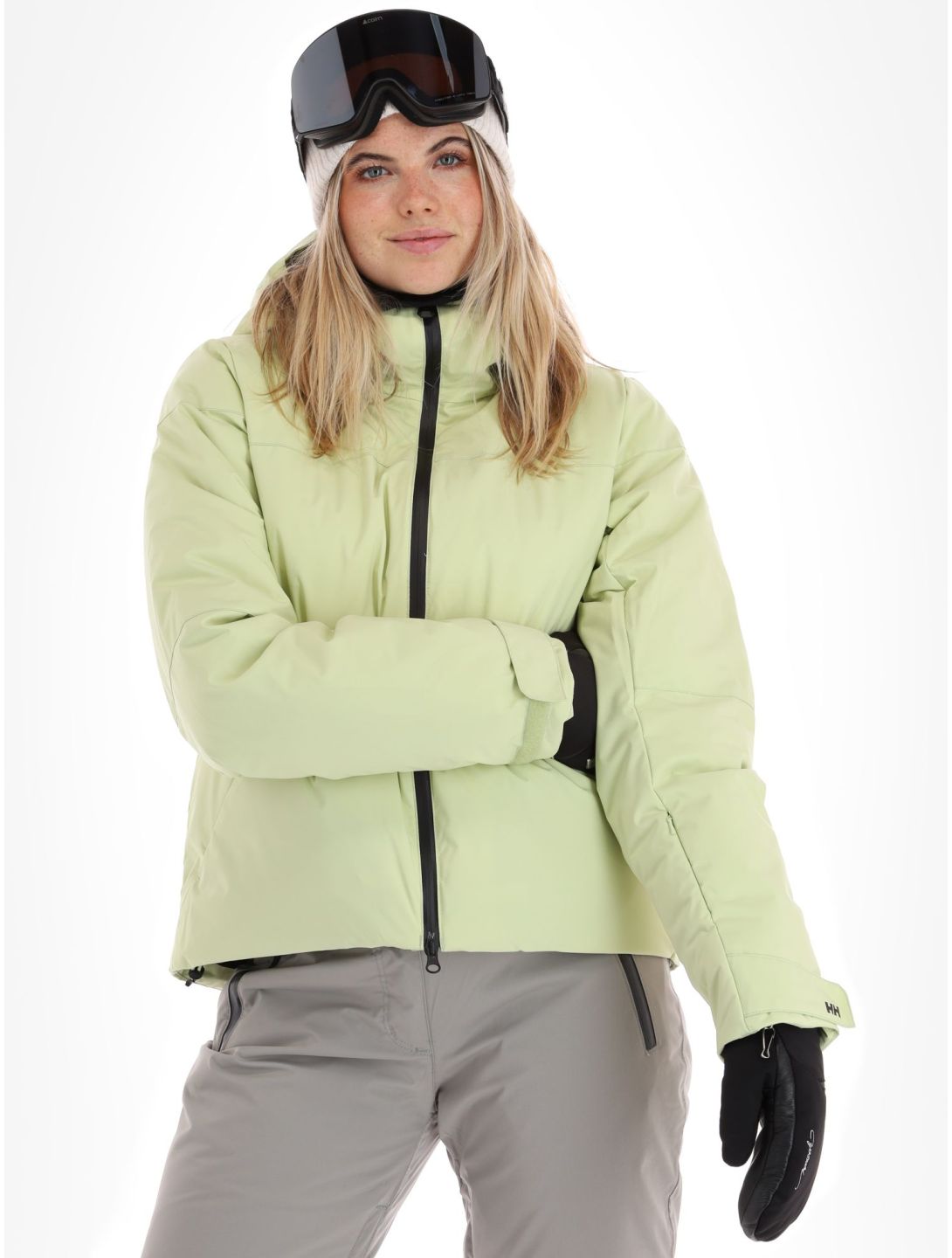 Helly Hansen, Nora Short Puffy veste de ski femmes Iced Matcha vert 