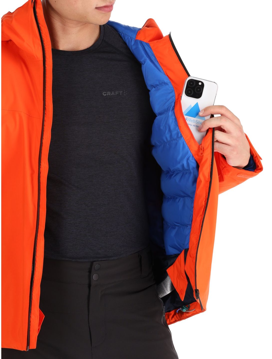 Helly Hansen, Swift Team veste de ski hommes Cherry Tomato orange 