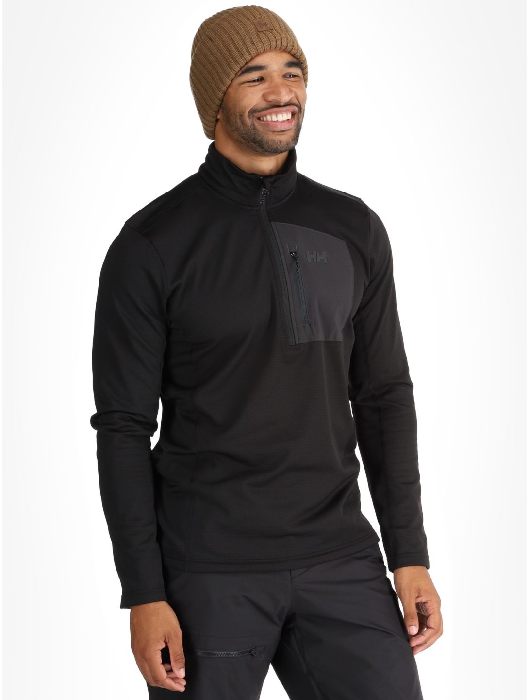 Helly Hansen, Versalite 1/2 Zip pull de ski hommes Black noir 