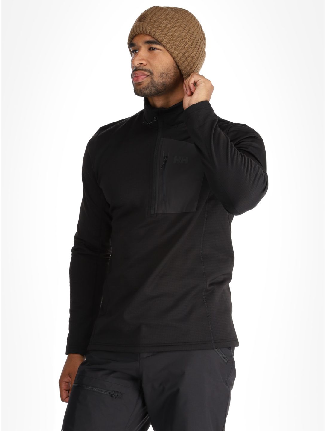 Helly Hansen, Versalite 1/2 Zip pull de ski hommes Black noir 