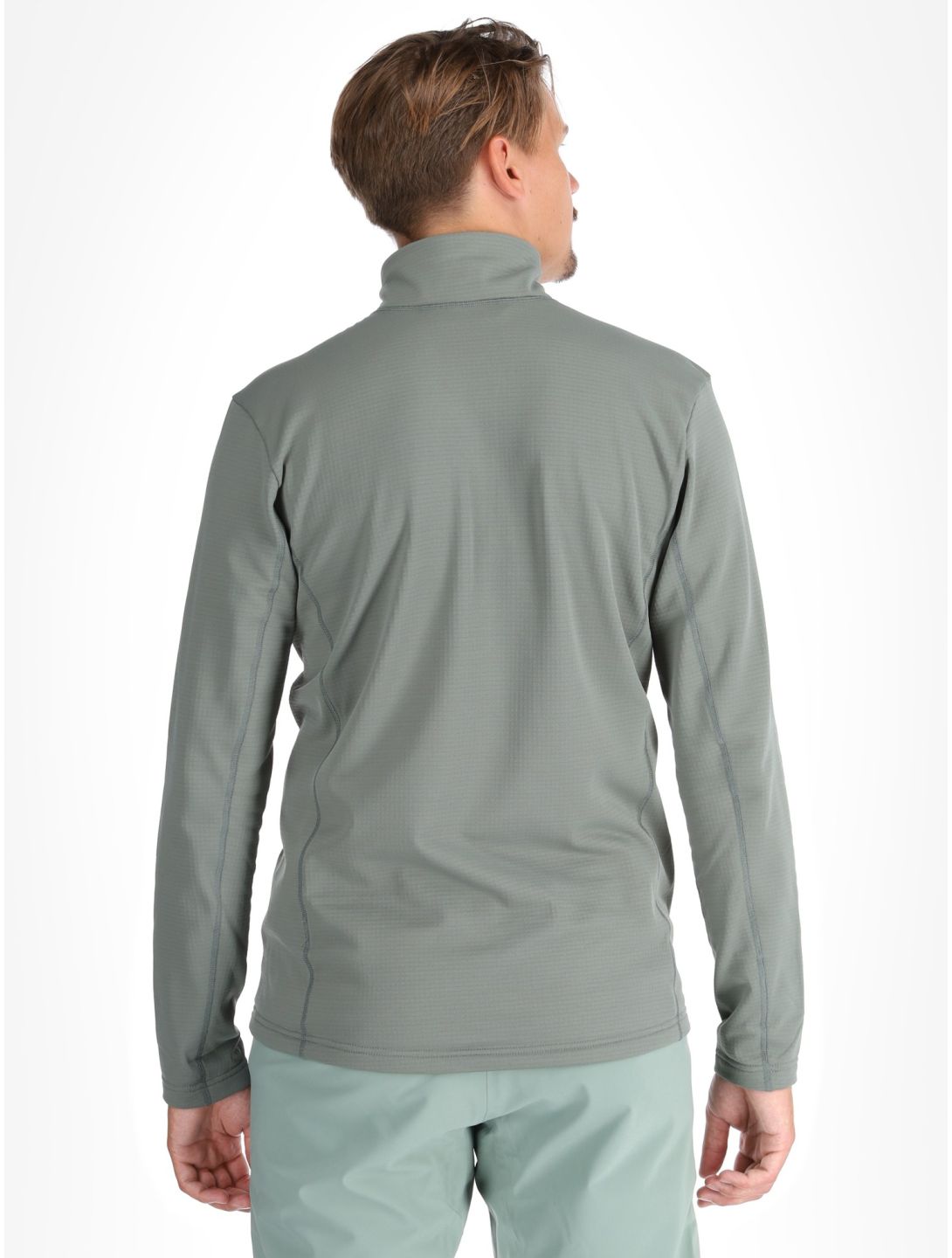 Helly Hansen, Versalite 1/2 Zip pull de ski hommes Grey Cactus gris, vert 