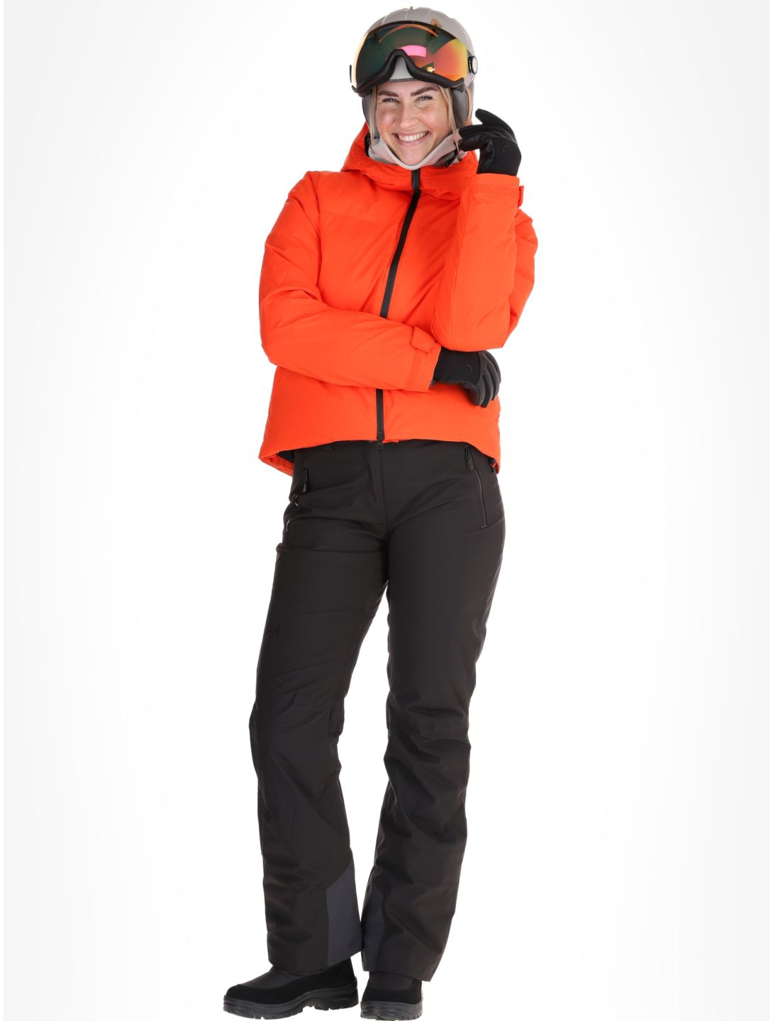 Helly Hansen, W Nora Short Puffy veste de ski femmes Cherry Tomato orange 