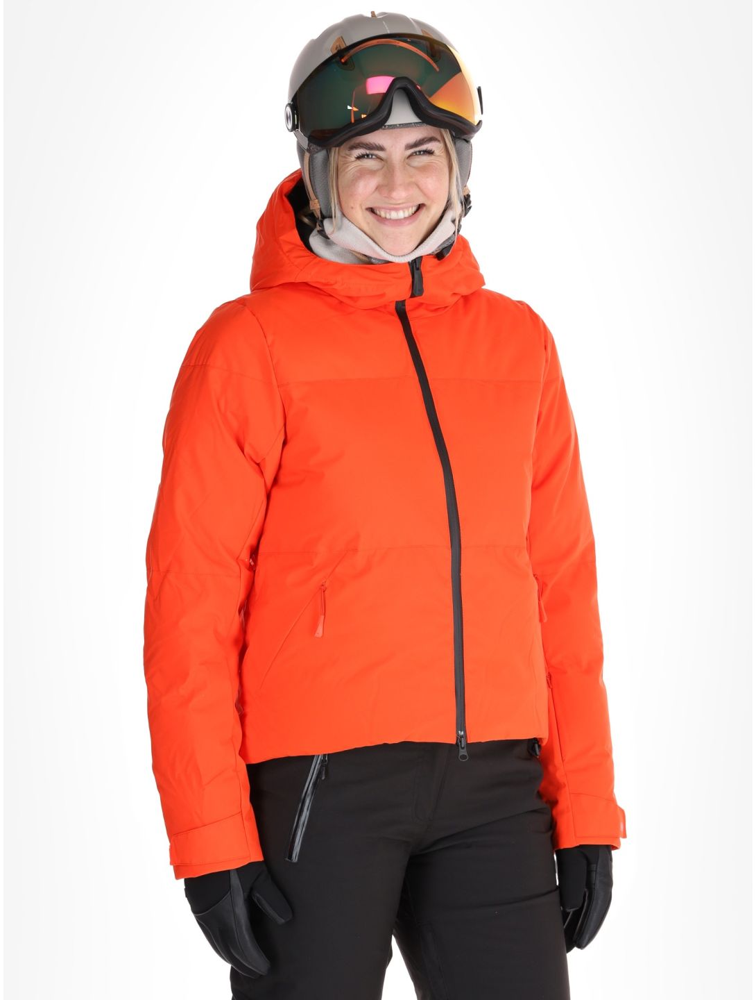 Helly Hansen, W Nora Short Puffy veste de ski femmes Cherry Tomato orange 