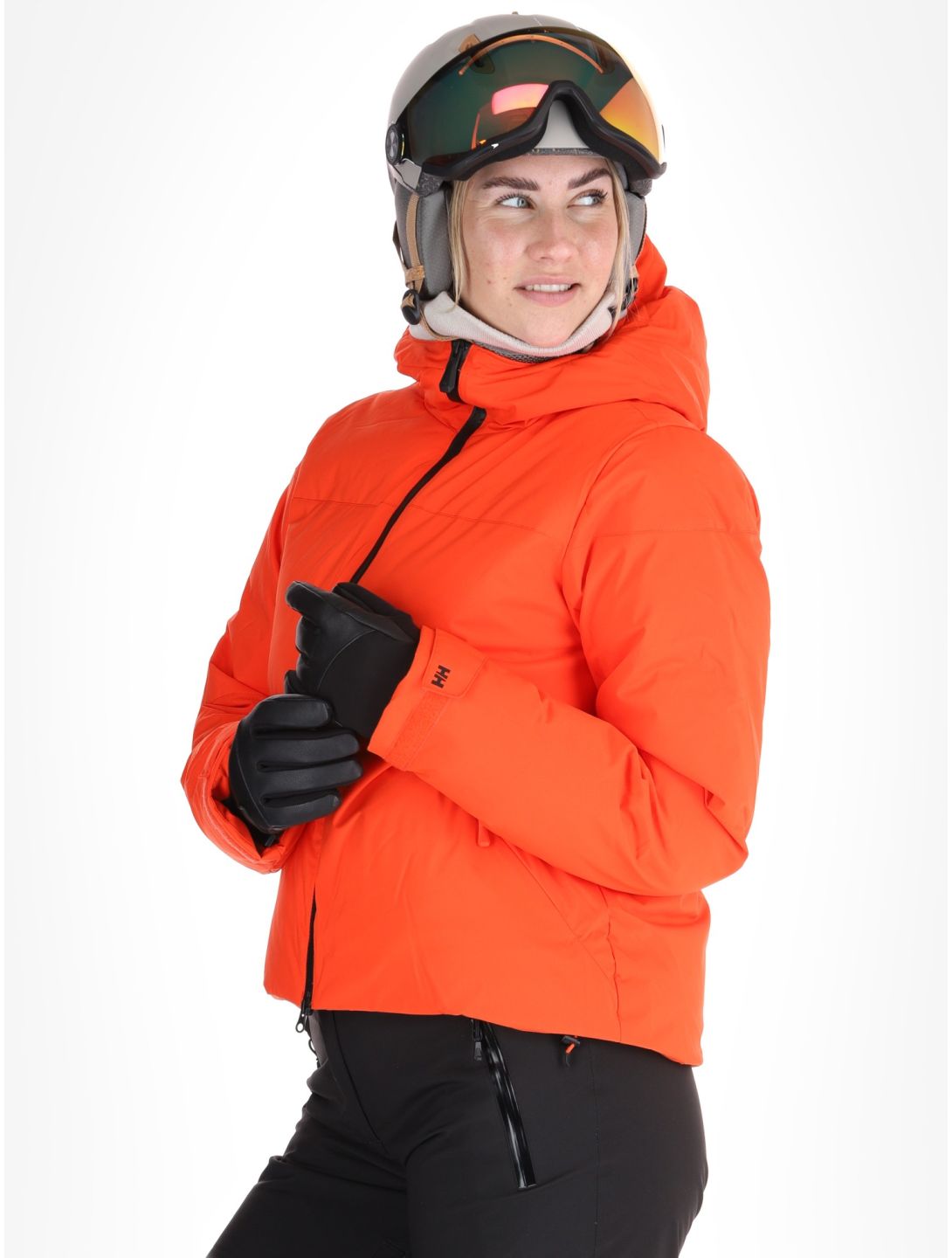 Helly Hansen, W Nora Short Puffy veste de ski femmes Cherry Tomato orange 