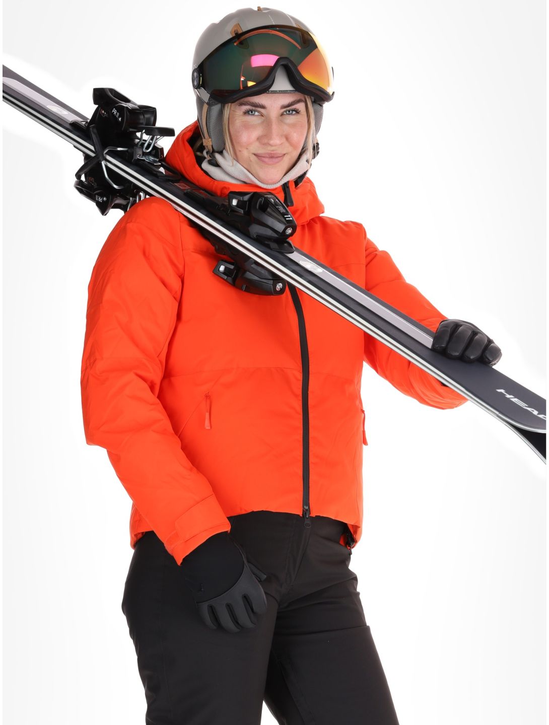 Helly Hansen, W Nora Short Puffy veste de ski femmes Cherry Tomato orange 