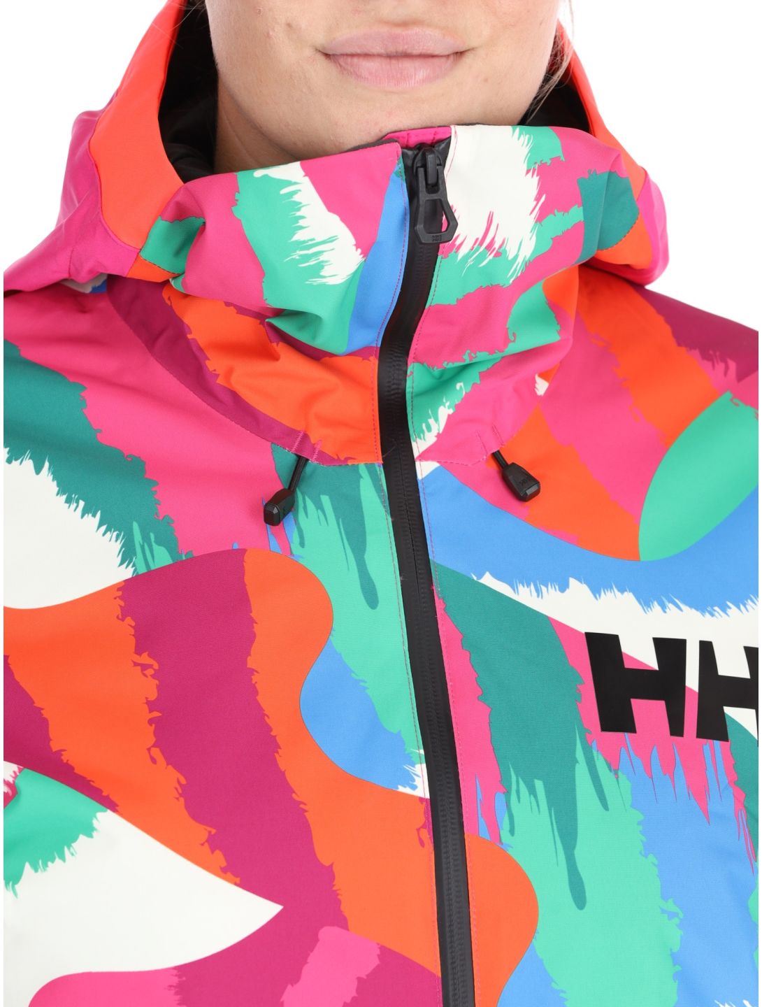 Helly Hansen, W Powchaser 2.0 veste de ski femmes JPB AOP multicolore, rose 