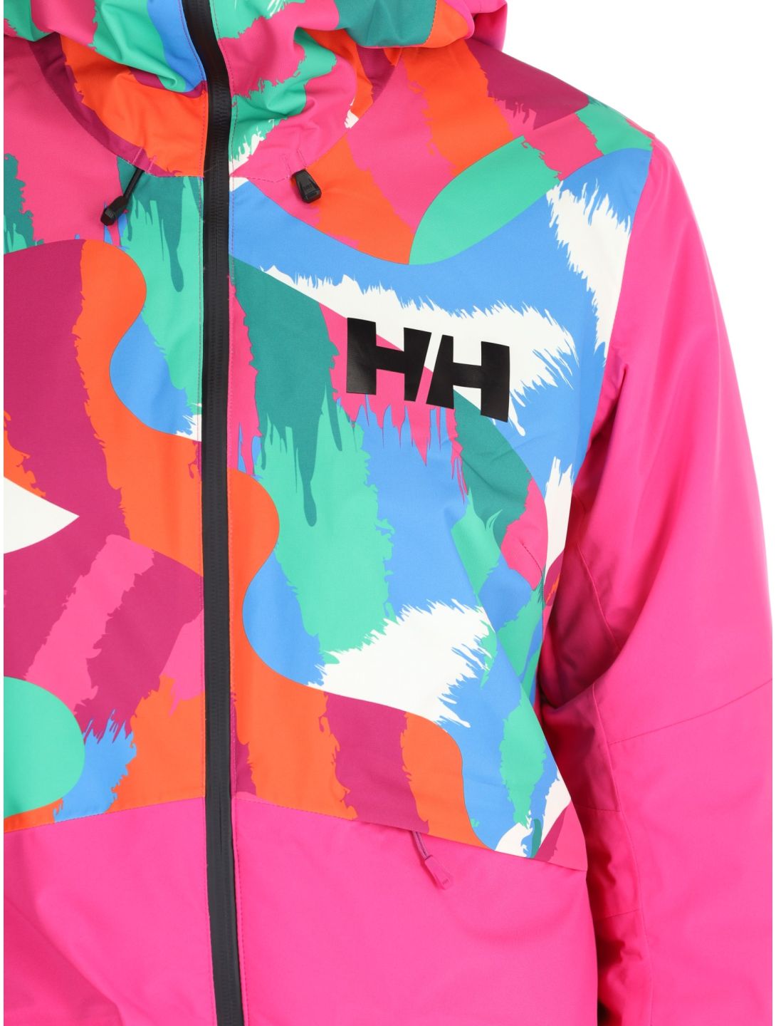 Helly Hansen, W Powchaser 2.0 veste de ski femmes JPB AOP multicolore, rose 