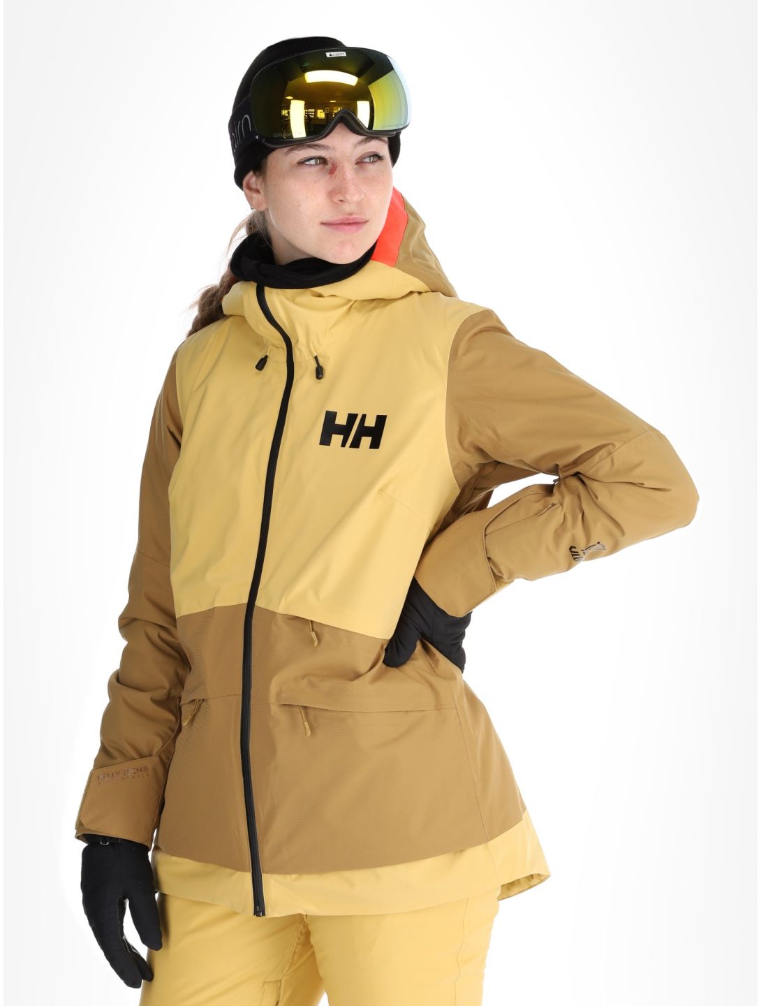 Helly Hansen, W Powchaser 2.0 veste de ski femmes Sand jaune 