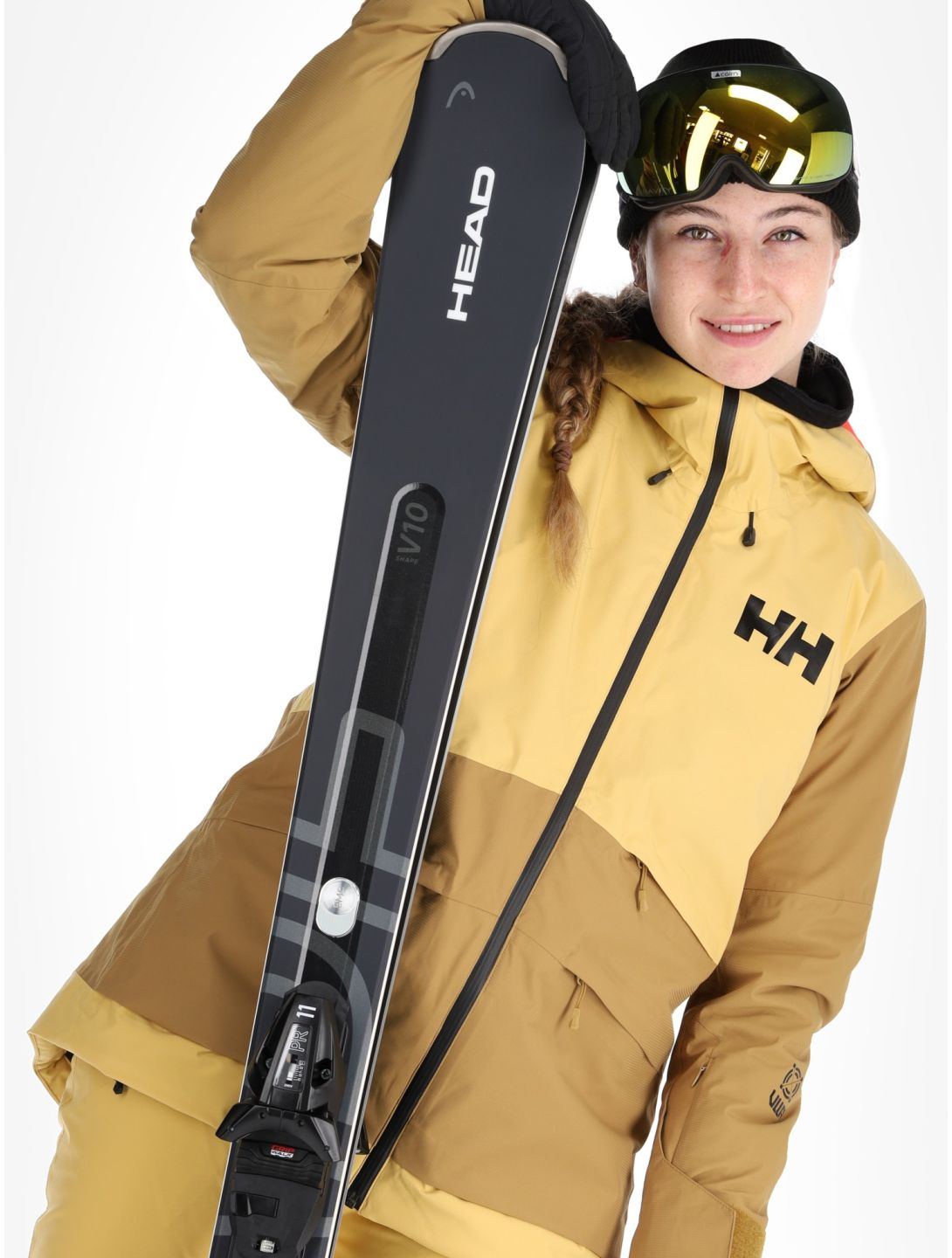 Helly Hansen, W Powchaser 2.0 veste de ski femmes Sand jaune 