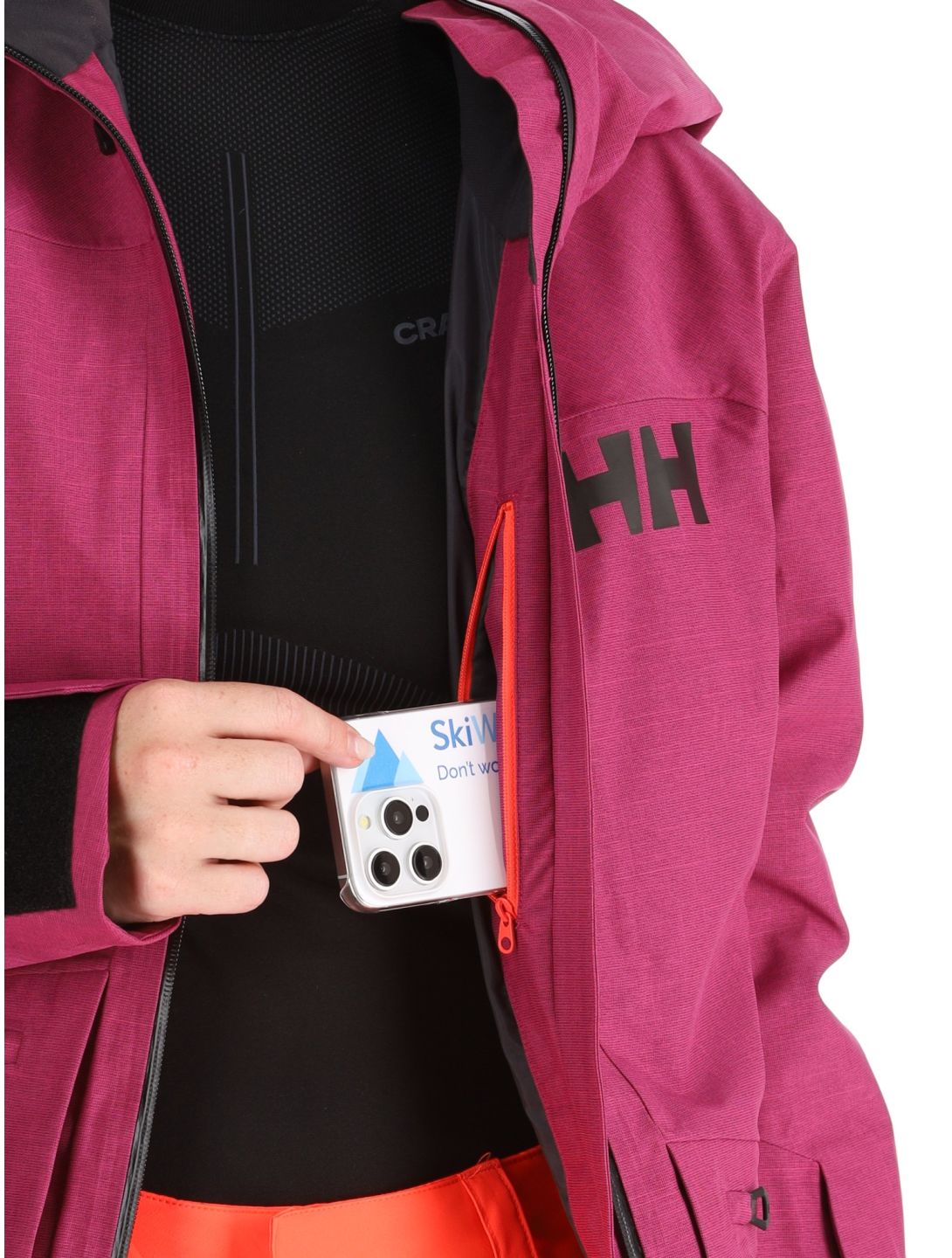 Helly Hansen, W Powderqueen 3.0 veste de ski femmes Magenta violet 