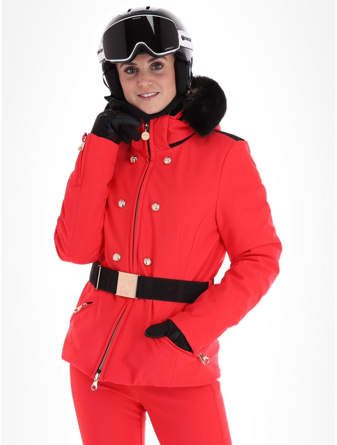 High Society, Scarlett veste de ski femmes Red rouge 