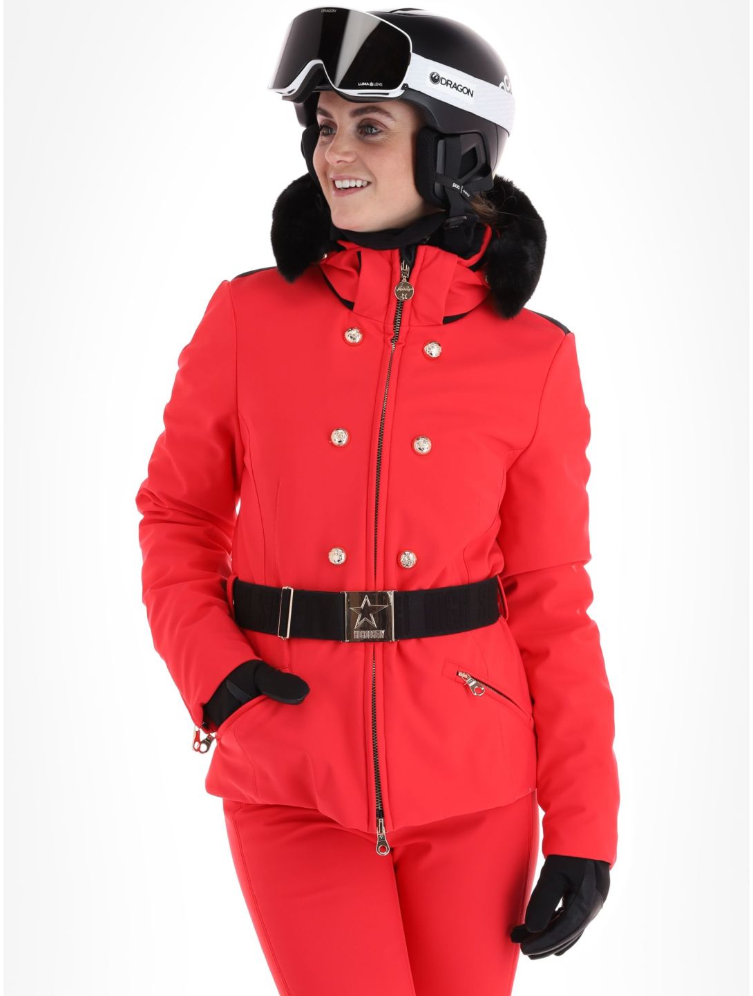 High Society, Scarlett veste de ski femmes Red rouge 