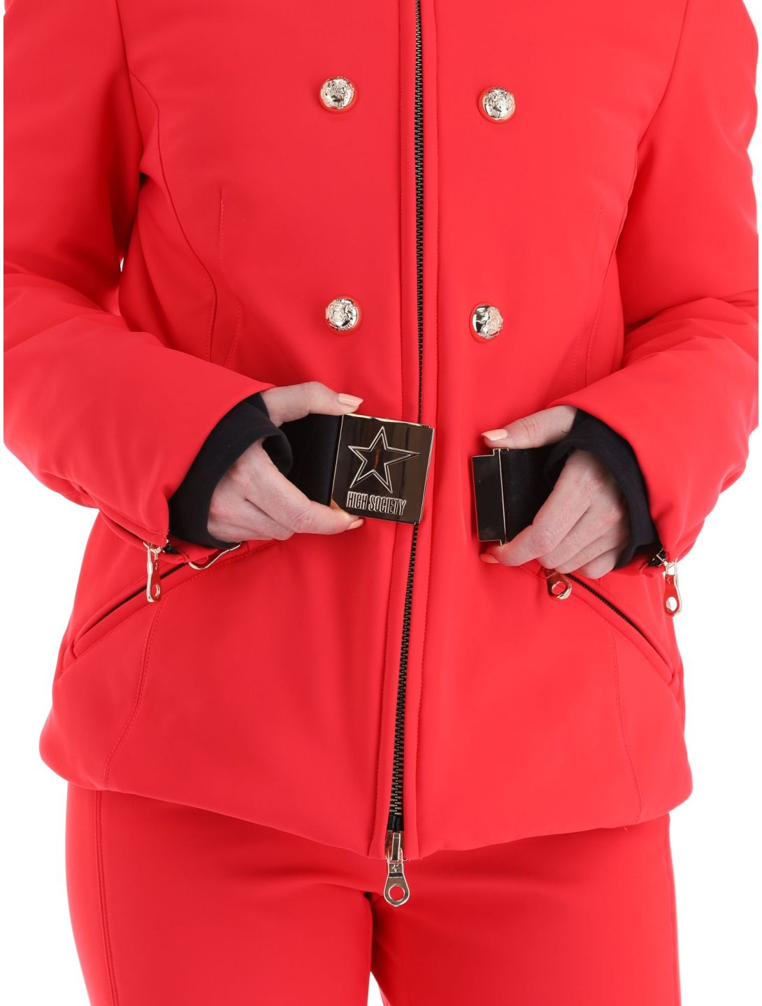 High Society, Scarlett veste de ski femmes Red rouge 