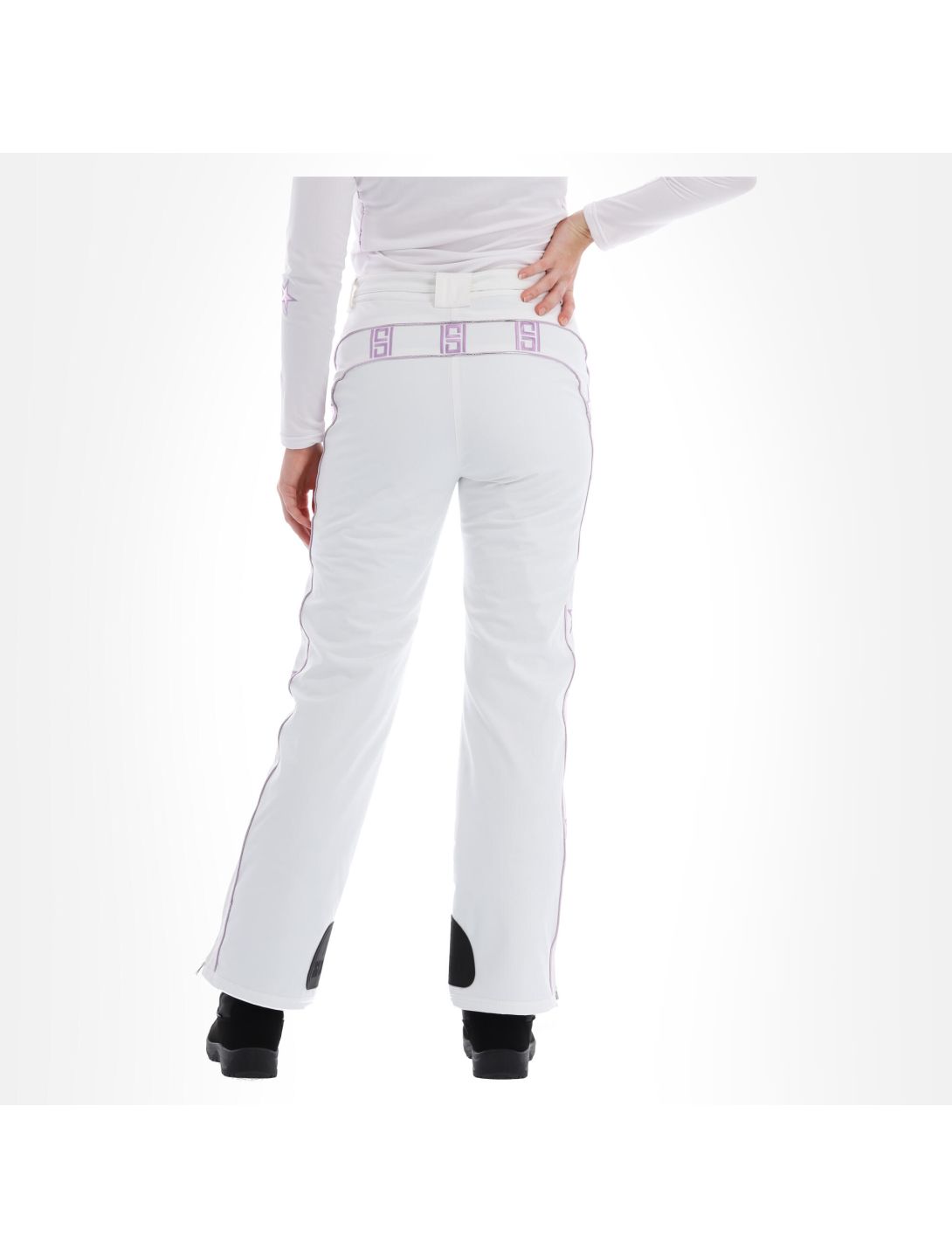 High Society, Jil pantalon de ski femmes lila blanc, violet 