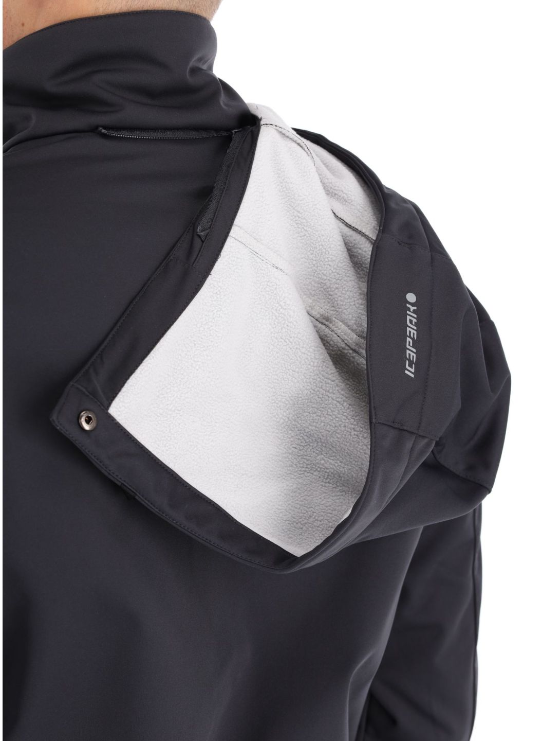 Icepeak, Biggs veste de ski softshell hommes anthracite gris 